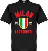 AC Milan Established T-Shirt - Zwart  - XL