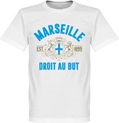 Olympique Marseille Established T-Shirt - Wit - XXXL