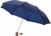 2x Kleine paraplus donkerblauw 93 cm  -  Paraplu's