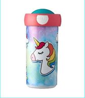 Unicorn / Eenhoorn - Schoolbeker - In cadeauverpakking met gekleurd lint