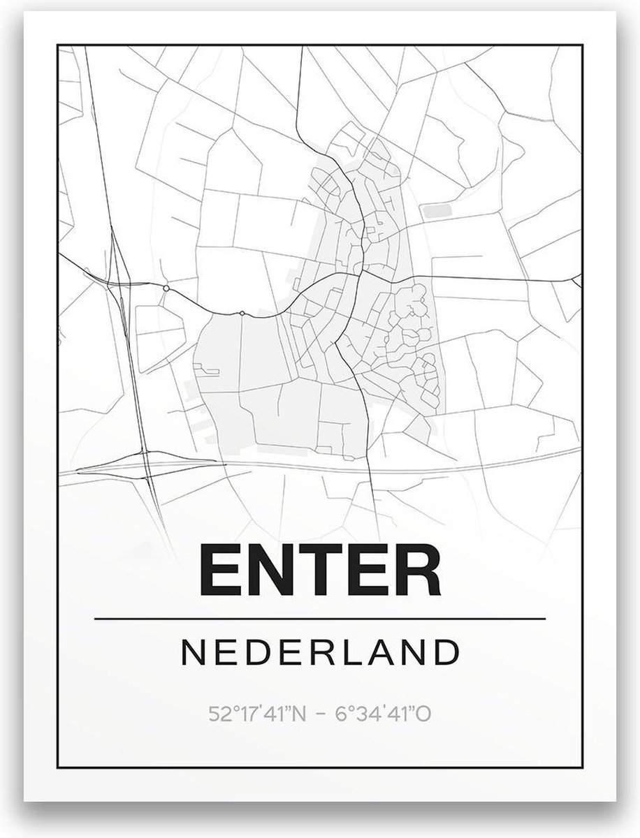 Poster/plattegrond ENTER - 30x40cm