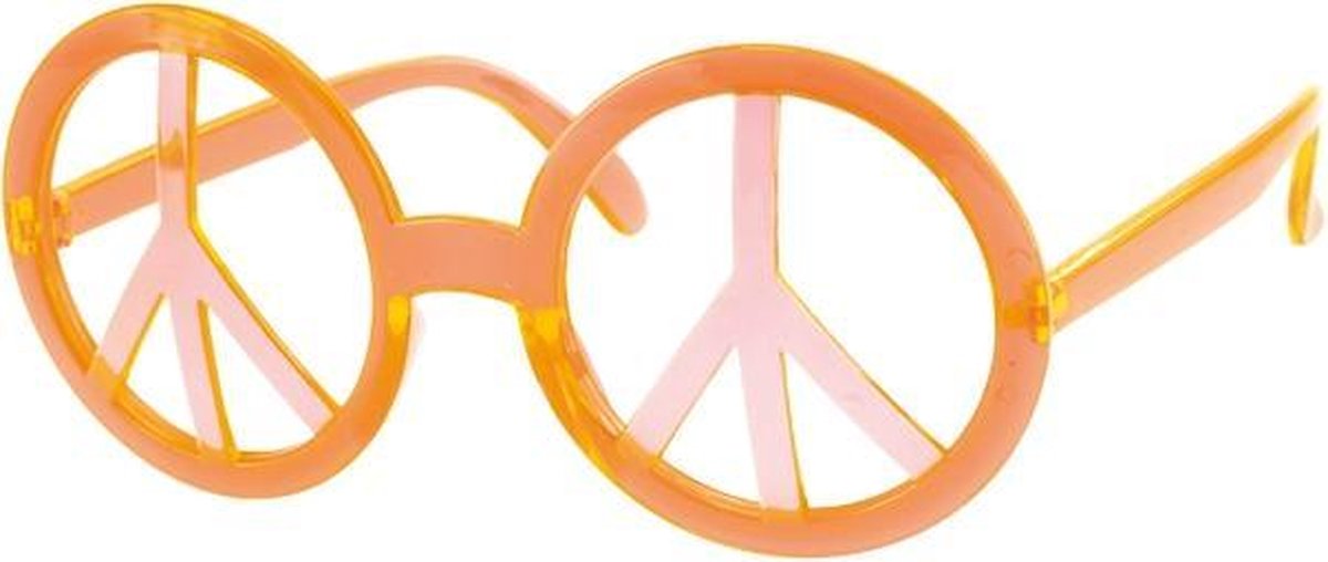 Bril peace Oranje