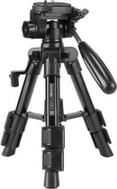 Zomei Q100 draagbare tripod statief aluminium DSLR camera reizen - Zwart