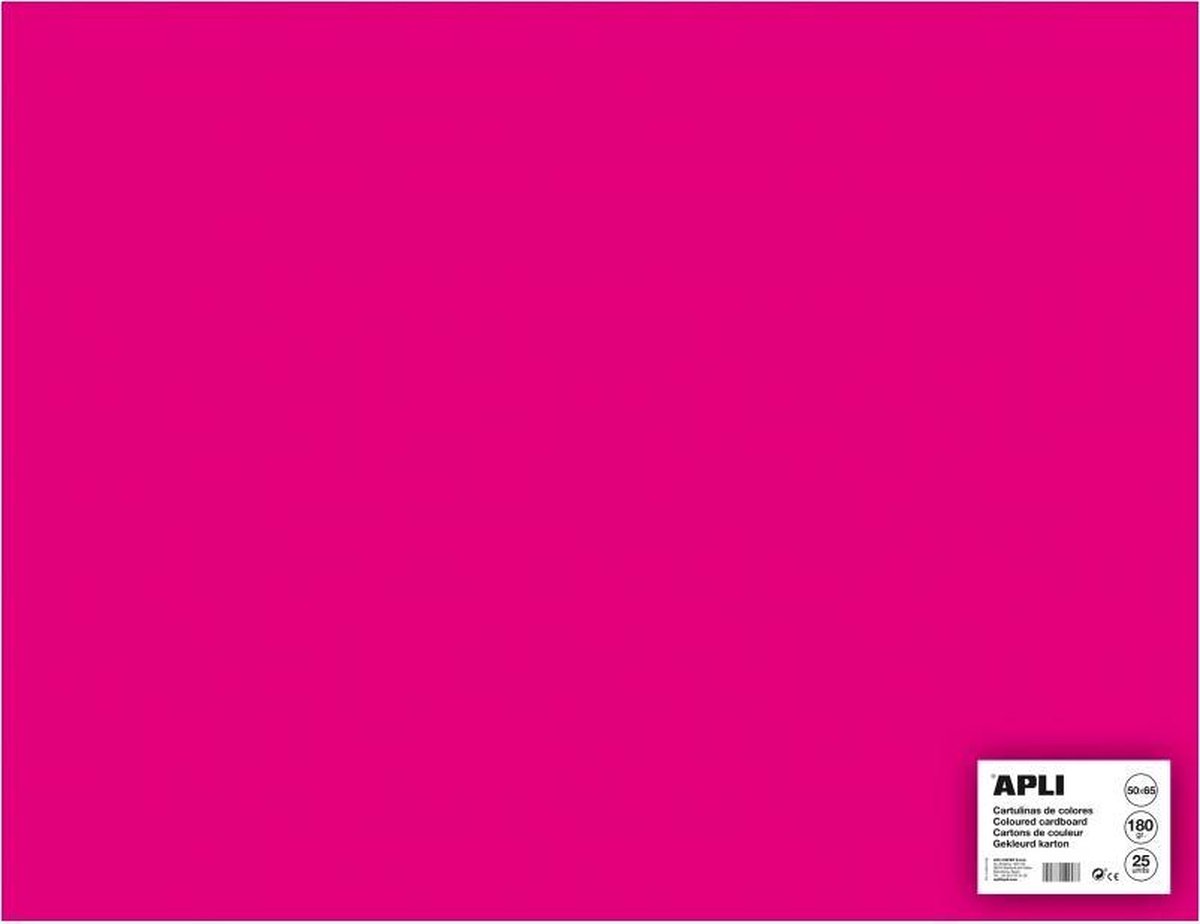 APLI  Fuchsia Karton 50 x 65 cm 170 g/m² - 25 vel