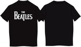The Beatles - Drop T Logo Heren T-shirt - XXL - Zwart
