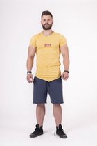 Bodybuilding Shirt Heren Geel - Nebbia 142