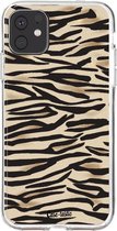 Casetastic Apple iPhone 11 Hoesje - Softcover Hoesje met Design - Savannah Zebra Print