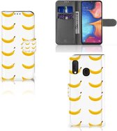 Geschikt voor Samsung Galaxy A20e Book Cover Banana