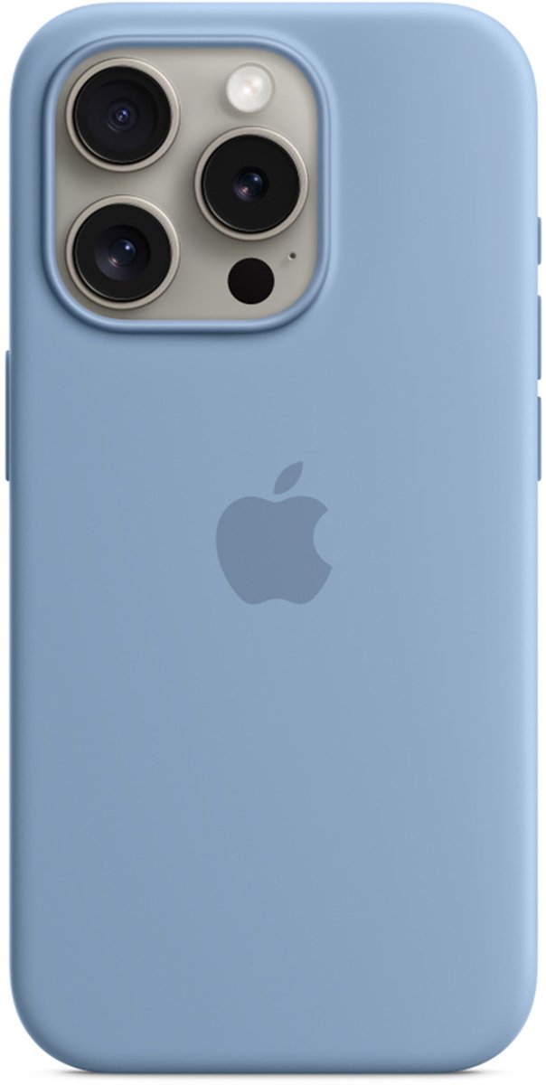 Apple Siliconenhoesje met MagSafe geschikt voor iPhone 15 Pro - Winter Blue