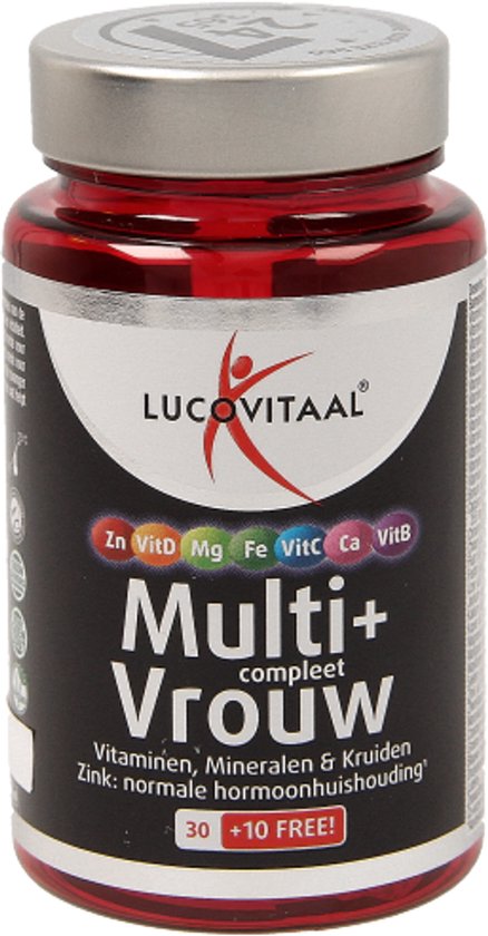Lucovitaal Multivitamine Supplementen - Compleet Vrouw - 40 Tabletten