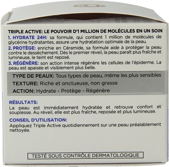 Crème Hydratante Nuit L'Oréal Paris Confort - 50ml - Pour Tous Types De Peau - Fabriquée En France