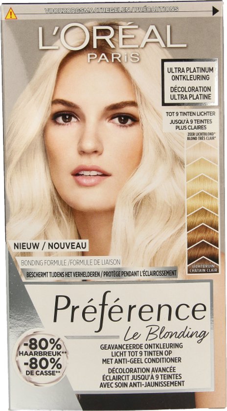 L’Oréal Paris Préférence Le Blonding Ultra Platinum - Ontkleuring