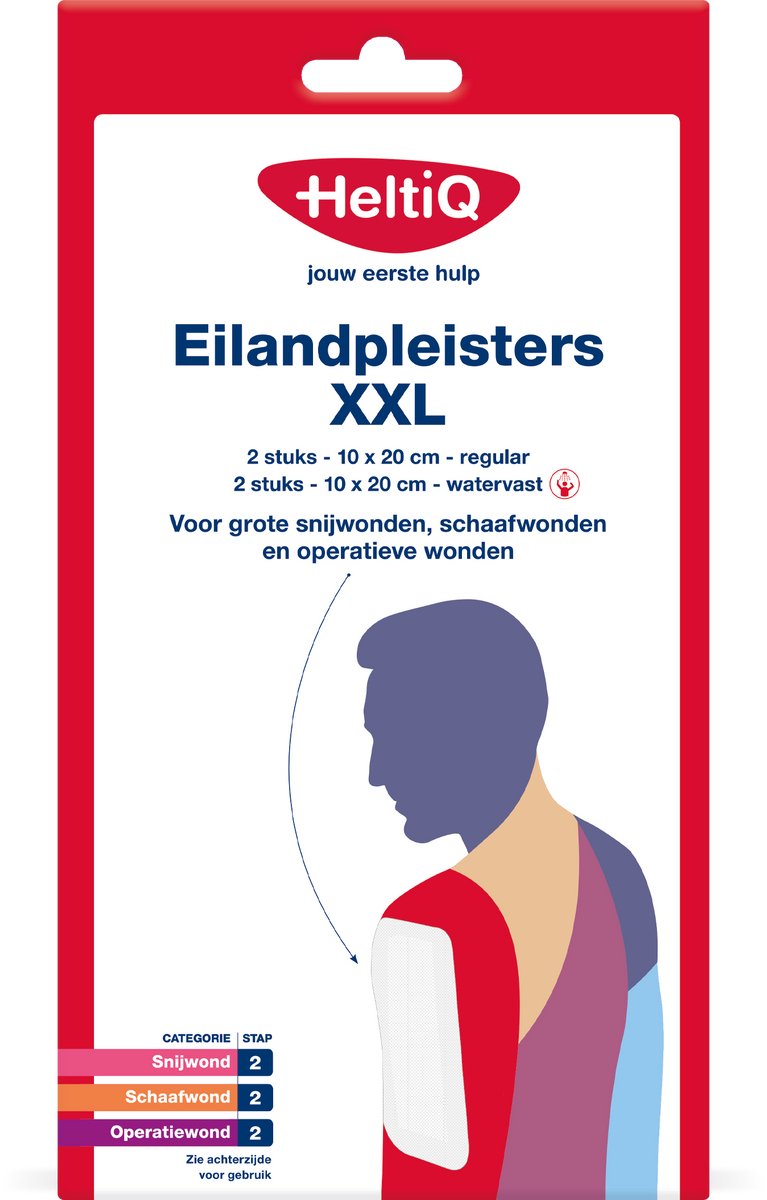 Goedkoopste Heltiq Eilandpleisters XXL 4 Stuks