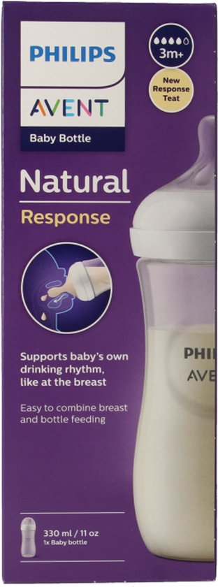 Philips Avent Natural Response Babyfles 330ml – Flow 4- 1 fles - SCY906/01
