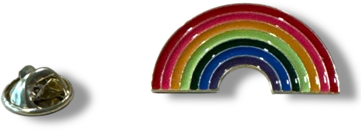 Regenboog Enamel Pin – LGBTQ+ Pride Badge – Kleine Regenboog Speld van Kinky Pleasure