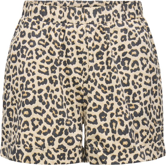 Only Pantalon Onllowa-martina Shorts Wvn 15372422 Pumice Stone/black Leo Dames Maat - L