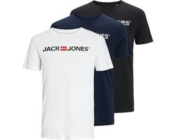 JACK & JONES- JJECORP LOGO TEE SS CREW NECK 3PKMP NOOS - Heren - T-shirt