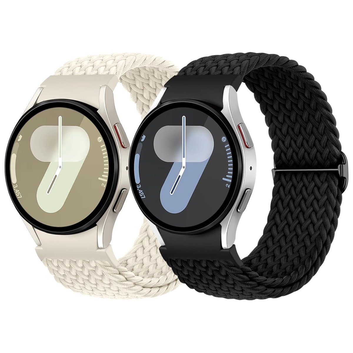 Gevlochten horlogeband - nylon sportband - geschikt voor smartwatch