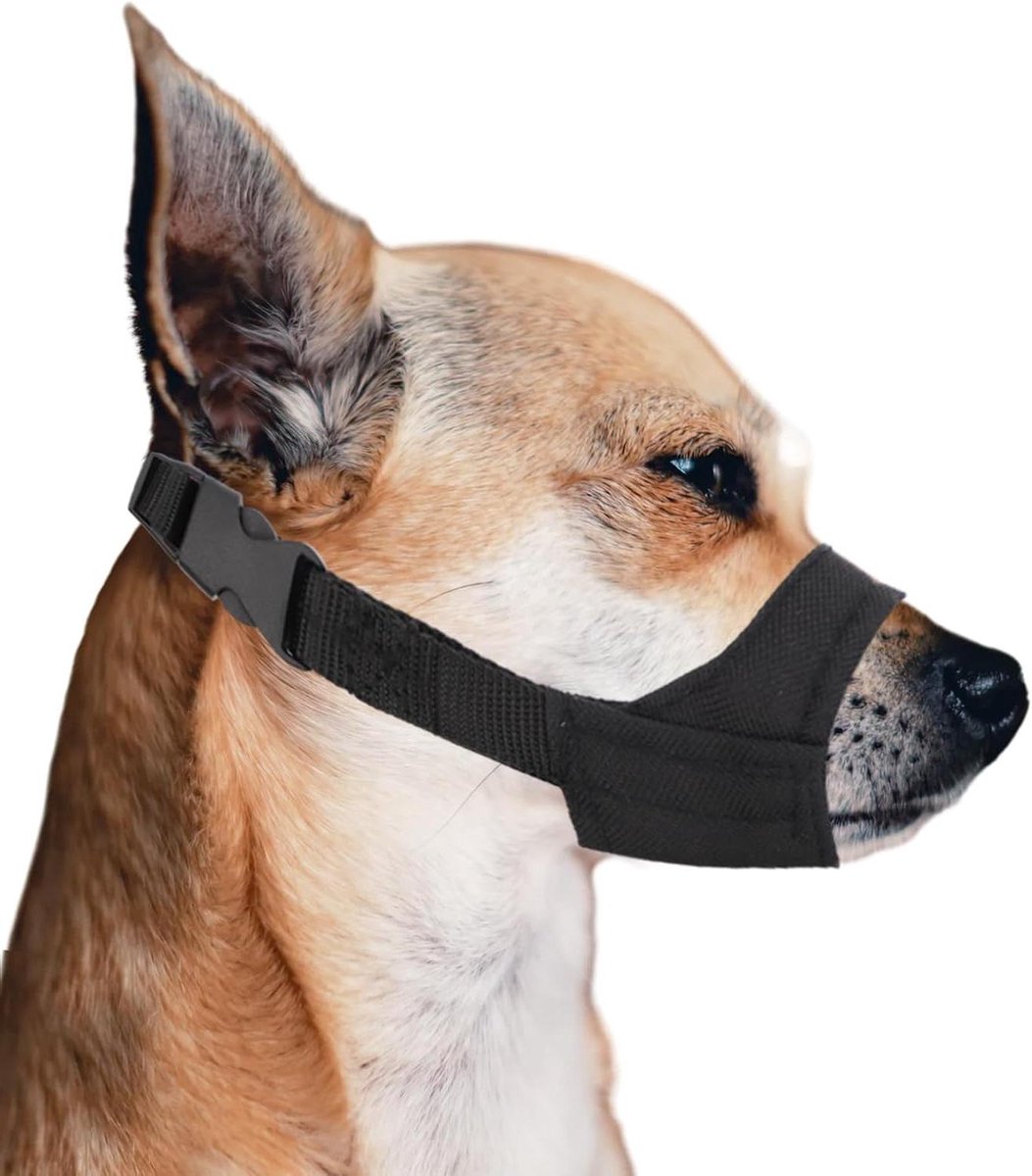 JGS Premium - Hondensnuit voor Kleine en Middelgrote Honden - Veiligheid Anti-bijt en Blaf Mondkapje - Chihuahua Shih Tzu - Snuitomtrek 89-108cm