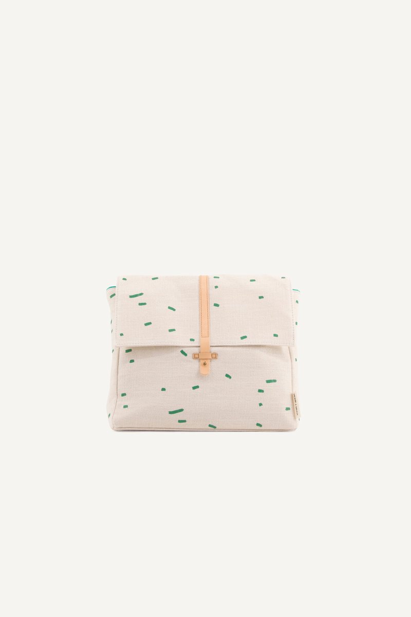KODOMO BACKPACK | STRIPES EMERALD GREEN
