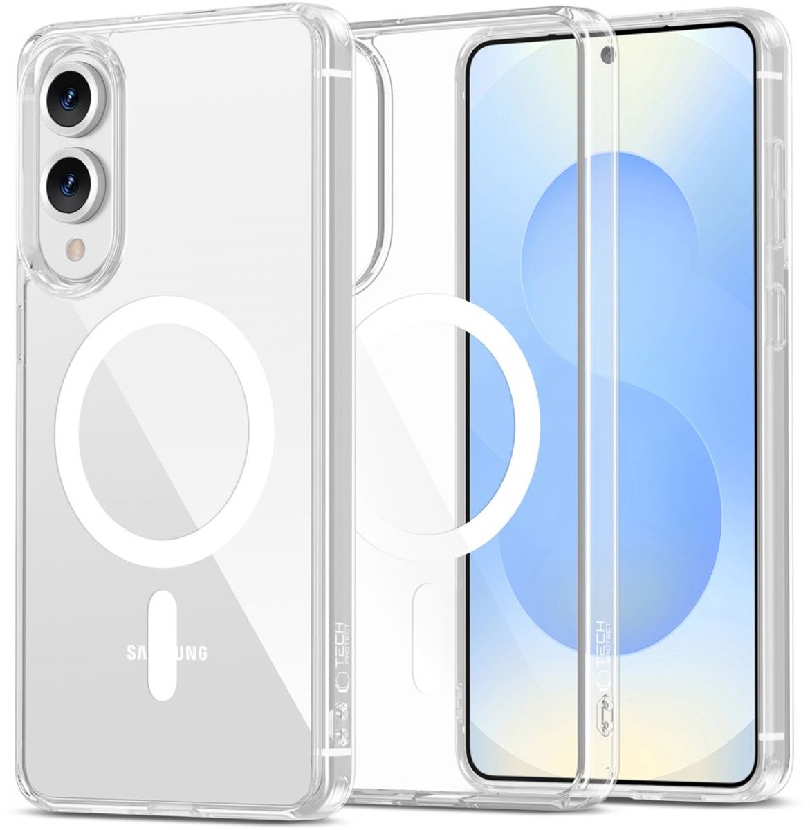 Tech-Protect Flexair Hybrid Voor Samsung Galaxy S25 Edge Magnetische Bescherming