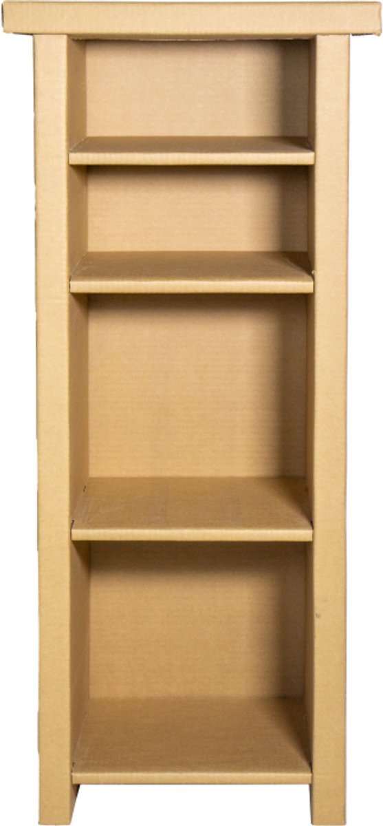 Kartonnen boekenkast laag