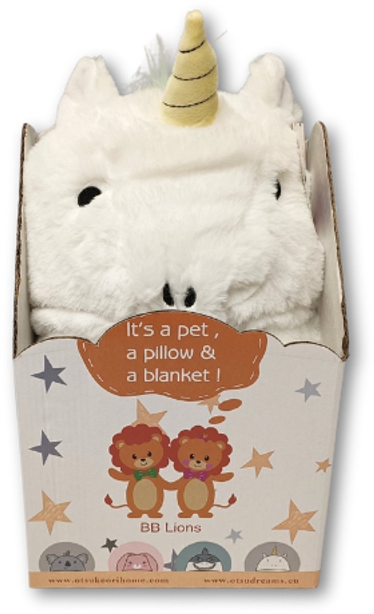 Pet, Pillow & Blanket - Unicorn - 75x100cm