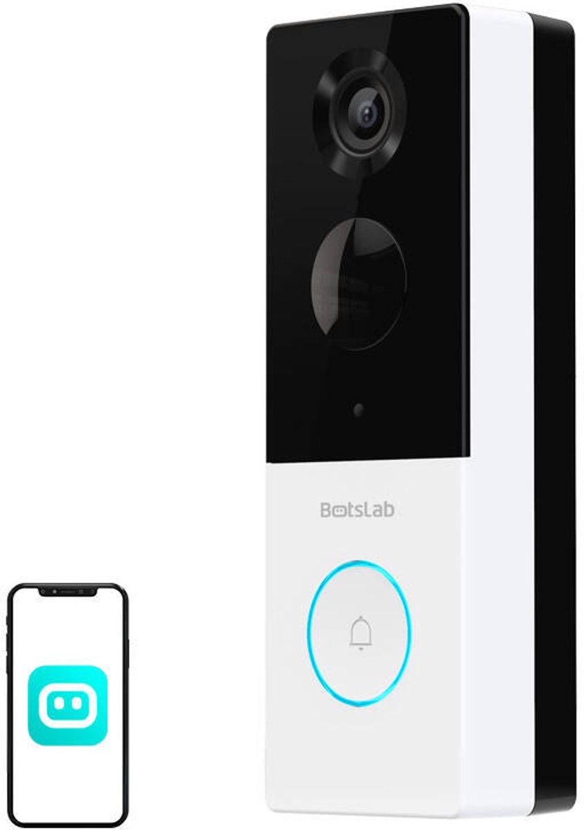 Botslab Videodeurtelefoon R801 3Mp Voor Telefoons Met Hoge-Resolutie Video