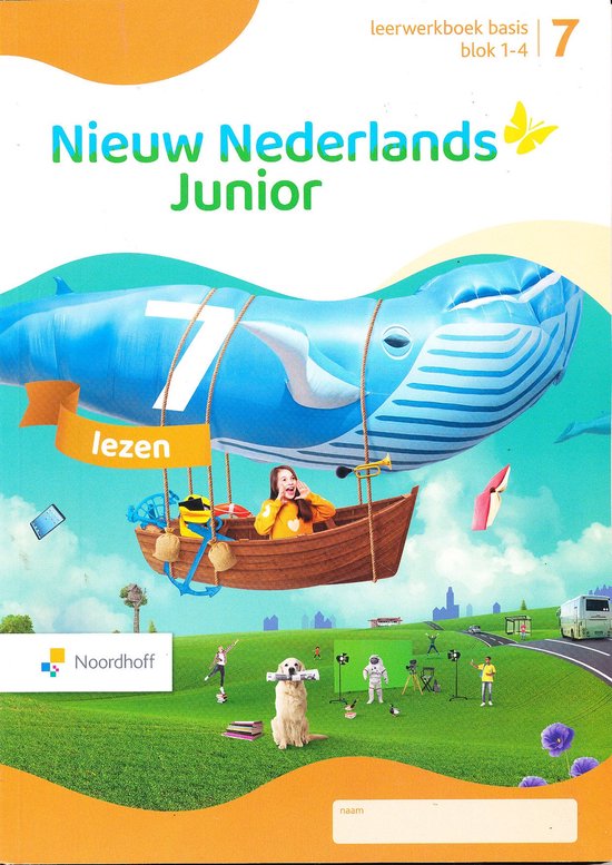 Nieuw Nederlands Junior Lezen Basis leerwerkboek blok 1-4 groep 7 (per stuk)