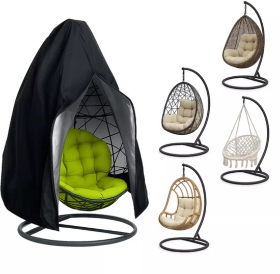Housse imperméable Gardlov pour fauteuil suspendu 168 x 115 cm – Protection UV