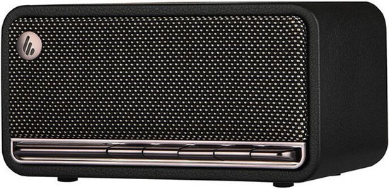 Retro Bluetooth speaker Edifier MP230 zwart, houten behuizing, 2x10W stereo, Bluetooth 5.0, lange accu, vintage design