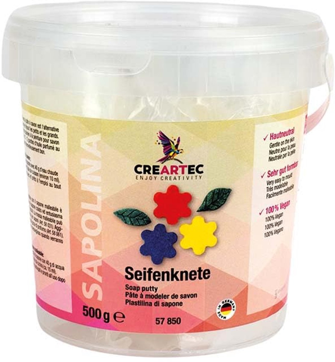 CREARTEC - Zeepkleiset - voor het maken van individuele zepen - Gemaakt in Duitsland
