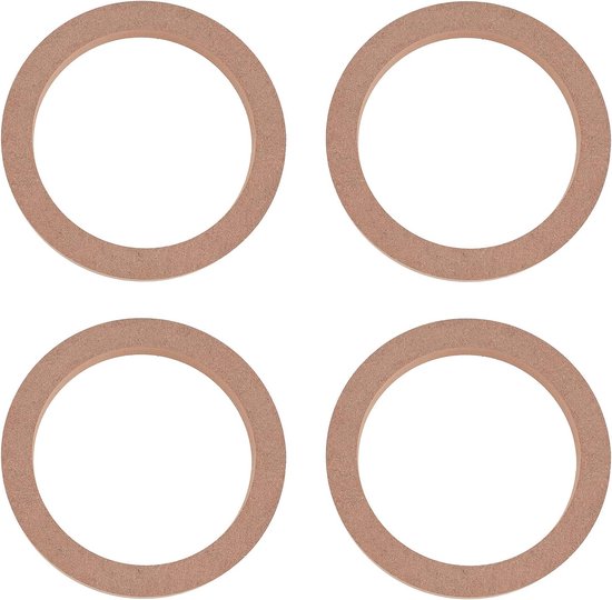 Dnyta 2pcs Wooden Speaker Spacer Rings Car Subwoofer Spacer MDF Tweeter Wood Rings for 6.5 Inch Dnyta 2pcs Wooden Speaker Spacer Rings Car Subwoofer Spacer MDF Tweeter Wood Rings for 6.5 Inch