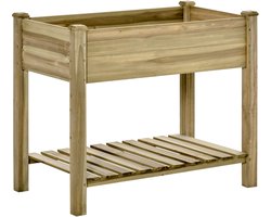 Plantenbak verhoogd - geïmpregneerd Hout - 51x91x75 cm