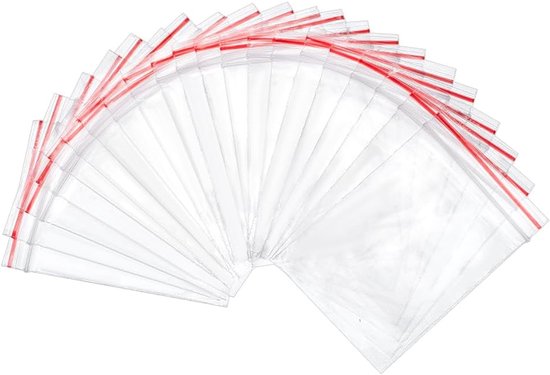 200 sachets zippés - plastique - transparents - petits sachets - 6,5 x 4 cm