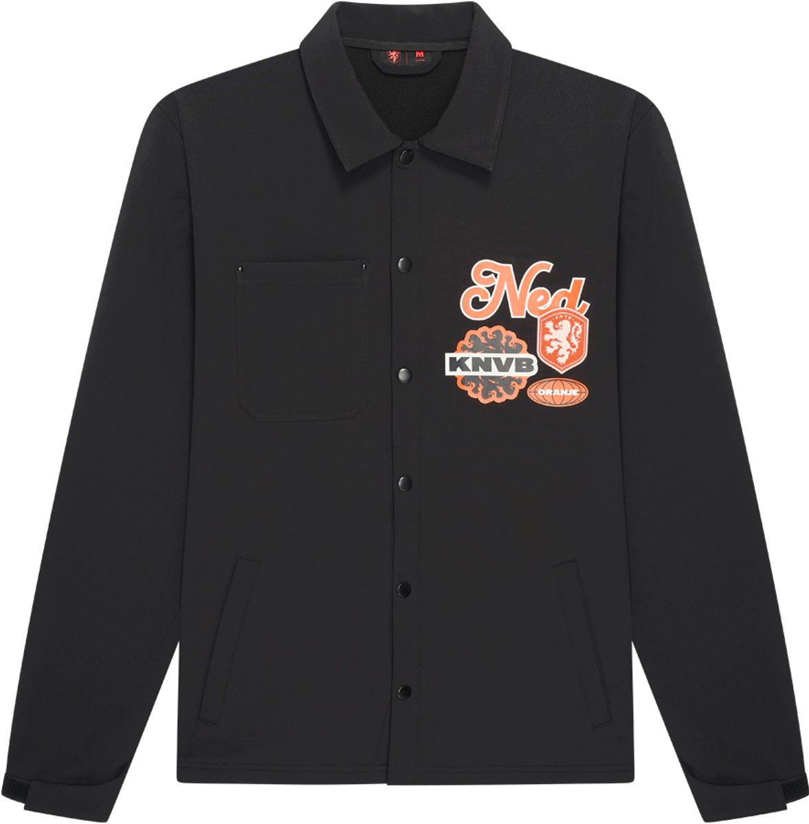 Nederlands Elftal Jas Heren - Maat XXL - Zwart - Voetbal - KNVB - Fankleding - Lifestyle - Fankleding - Officiële Merchandise