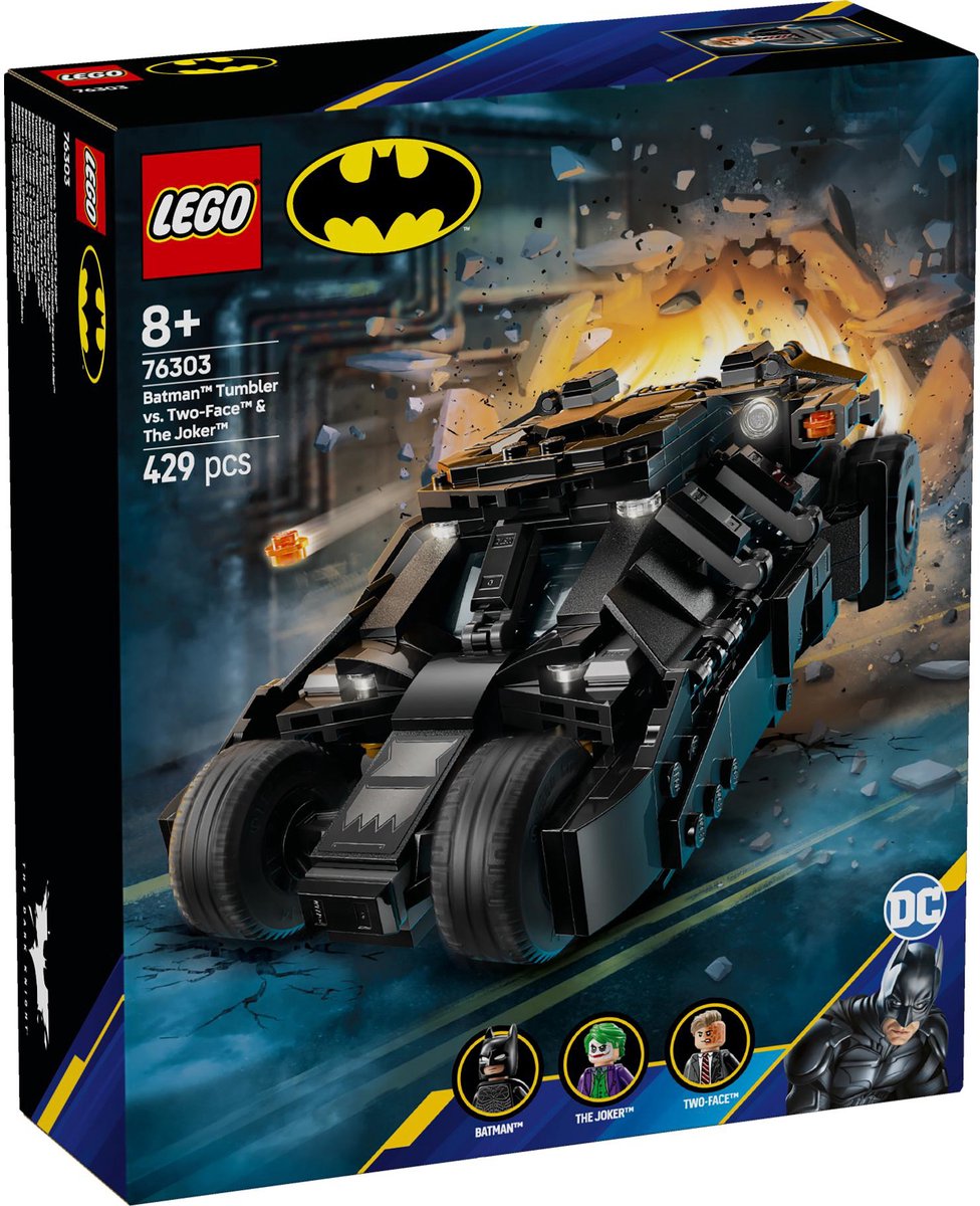 Batman Tumbler vs. Two-Face en The Joker