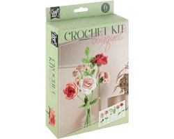 Haakset - Bloemen Boeket - Roze - 21x16x5cm