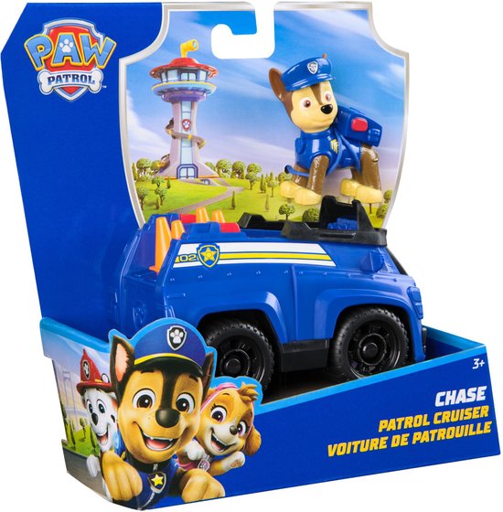 PAW Patrol - Chase's Patrol Cruiser - speelgoedauto met speelfiguur