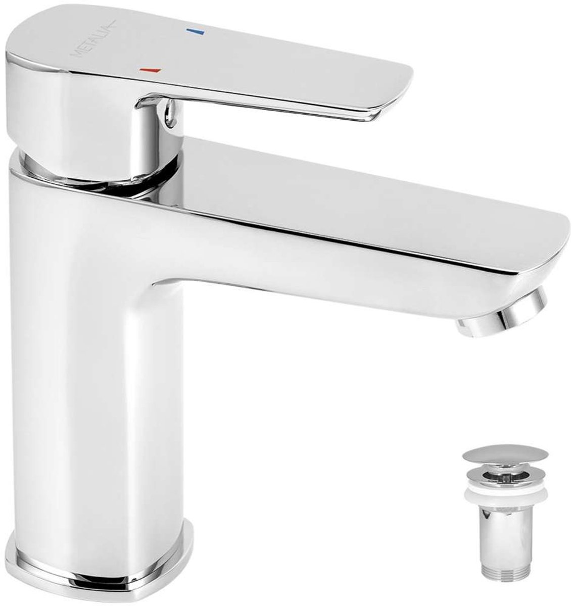 Novaservis Metalia 58 - Wastafelkraan met afvoergarnituur, chroom 58003,0