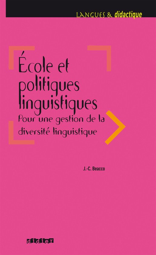 Ecole et politiques linguistiques 2016 - Ebook - cover