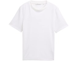 Tom Tailor Modern Fluent T-shirt Met Korte Mouwen Wit 2XL Vrouw