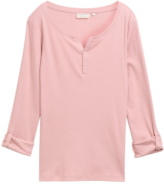 Tom Tailor Shirt met lange mouwen en oprolfunctie
