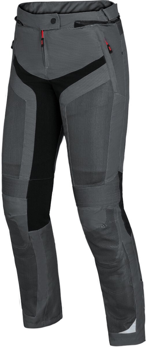 IXS Trigonis-Air Dames Dark Grijs Zwart Textiele Motorbroek - Broek