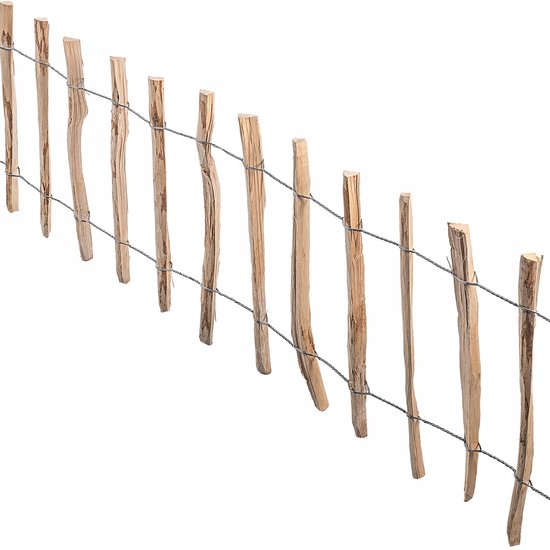 KADAX Hazelnoot hek, stakethek van hazelaar, tuinhek in verschillende maten, weerbestendige staketten, houten hek voor tuin, natuurproduct ((7-9cm) 100x500cm KADAX Hazelnoot hek, stakethek van hazelaar, tuinhek in verschillende maten, weerbestendige staketten, houten hek voor tuin, natuurproduct ((7-9cm) 100x500cm