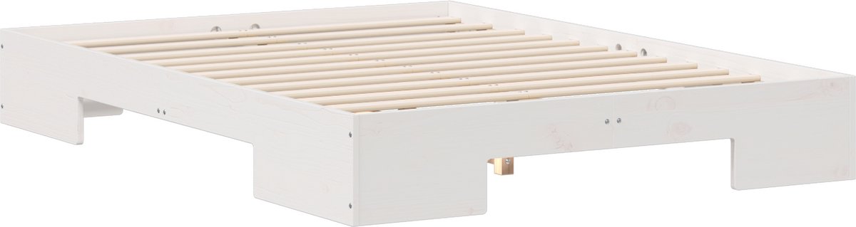 vidaXL - Bedframe - Wit - 120 - x - 200 - cm