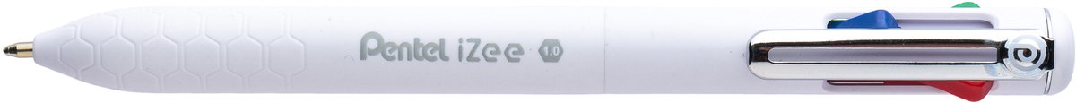 Pentel 4-kleurenbalpen iZee, 0,5 mm, wit, navulbaar