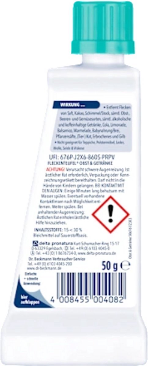 Dr. Beckmann Vlekkenduivel Fruit & Dranken – 3 x 50 ml voordeelverpakking