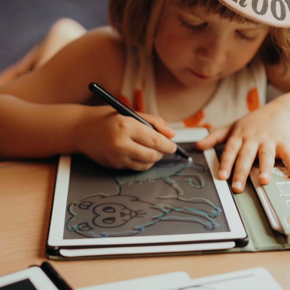 BEAU by Bo Kidywolf Kidydraw Mini Tekenboek met LCD-scherm Galaxy + Refill Dieren & Oceanen en Piraten