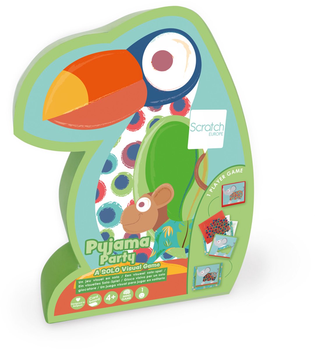 SCRATCH Edulogic Game - Pyjama Party - Solo-Visueelspel Met 40 Opdrachten En 4 Niveaus - 4 Jaar